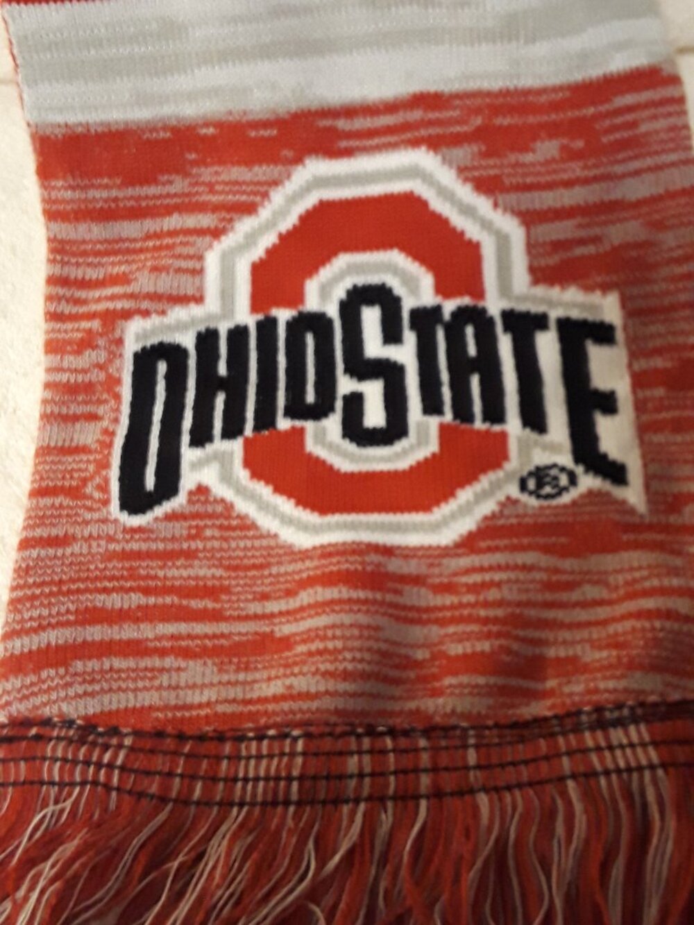 Winter Scarf Ohio State Buckeyes NWT Reversible Double-Layer NCAA Thematic FOCO